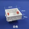 PVC86 3.8cm caja de cableado ensamblada caja base de cassette universal 38mm interruptor enchufe caja de cableado superficial conjoined de pared delgada