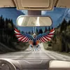 Pendente de espelho retrovisor interno de carro com águia da bandeira americana novo transfronteiriço chaveiro de formato especial pingente decorativo pingente