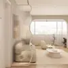 Divisória de vidro francesa sala de estar estilo creme portas e janelas arqueadas retrô hall de entrada tela de aço inoxidável janelas falsas parede de bloqueio