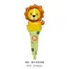 Globo Nezha Sanrio Kuromi Melody Palo de Mano Tapa Globo de Película de Aluminio Capibara Globo de Puesto Callejero para Niños