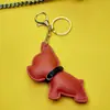 Pingente de Filhote de Bulldog Francês Novo Transfronteiriço, Chaveiro Fofo de Couro de Bulldog Francês, Pingente Pequeno, Charme para Mini Bolsa, Pu