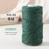 Hilo de Algodón Hueco Teñido Degradado con Lentejuelas e Hilos Plateados para Tejer DIY, Hilo de Hilo de Mariposa Plateado de 2 mm para Bolsos y Sombreros