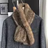 Bufanda de pelo de conejo, felpa versátil, estilo coreano, otoño e invierno, modelo nuevo elegante, doble cara, engrosada, cálida, cuello de pelo, bufanda esponjosa