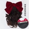 Peluca para niños cola de caballo corta volumen rizado cola de caballo lazo nudo cola de caballo lindo accesorios para el cabello de princesa accesorios para la actuación cabello