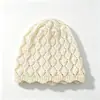 Touca Vintage Feminina com Padrão, Estilo Desleixado, Malha Respirável com Recortes, Primavera Outono