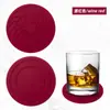 Producto Nuevo Transfronterizo Posavasos Redondo de Silicona de 10 cm Base Aislante Térmico para Escritorio Antiescarcha Antideslizante Posavasos para Taza de Agua Posavasos para Té Posavasos para Taza de Café