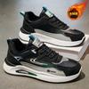 Zapatos de Algodón de Invierno para Hombre, Nuevos Zapatos Deportivos Acolchados de Terciopelo, Zapatos Casuales Versátiles de Moda con Suela Gruesa Antideslizante, Zapatos para Correr para Hombre