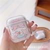 Cachorro de postre para AirPods 1/2 generación funda de auriculares de PC con arena movediza generación pro2 copo de nieve generación 3 funda protectora de PC duro