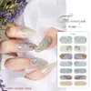 2025 Novos Adesivos de Unha Tendência Filme de Esmalte Adesivos de Unha Japoneses Fofos Frescos Florais Adesivos de Unha Conjunto Completo