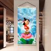 Nezha 2 Niño Demonio Alboroto Marítimo Dibujos Animados Animación Periférico Pintura Decorativa Arte en Tela Pintura Colgante Guofeng Habitación Infantil Pintura Mural Guofeng