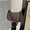 Bolso de Hombro con Estampado de Leopardo 2026, Bolso de Hombro de Moda y Versátil, Diseño de Nicho de Alta Gama, Bolso de Mano Retro para el Trabajo