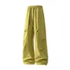 Pantalones de trabajo casuales estilo americano holgados para hombre, adecuados para primavera y otoño, modernos, versátiles, deportivos, a prueba de viento, impermeables y de pierna recta largos