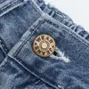 Botón de Jeans Metálico Redondo de Palanca para Pantalones de Mujer, Sin Coser, Sin Clavo, Accesorios de Sujetador para Ajuste de Cintura