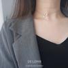 Collar de clavícula de plata de ley S925 con diseño de estrella y luna de Niche, elegante, sencillo, ligero y lujoso, joyería para otoño e invierno para mujer.
