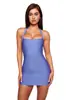 Novo vestido de alça justo canelado com stretch, cor sólida, faixa, decote U, estilo europeu e americano, moda transfronteiriça para mulheres