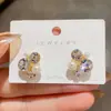 Pendientes Coreanos Elegantes y de Moda con Circonita y Perla de Diseño Único, Tachuelas Versátiles y Modernas, Nuevos Accesorios para Orejas de Moda 2026
