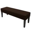 Funda Elástica Alargada Todo Incluido para Extremo de Cama Banco Largo Color Sólido Funda para Silla de Piano Piña Funda para Banco Largo para Cambiar Zapatos Banco