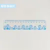 Régua de acrílico transparente 15cm30cm régua material para impressão amostra de régua escala de estudante terno de marca