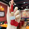 Llavero Creativo Nuevo de Media de Navidad con Pedrería Brillante Colgante de Bolso de Moda Regalo Navideño