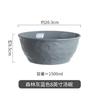 Vajilla de cerámica con patrón de piedra especial textura cóncava-convexa gris blanco avanzado superficie brillante Estilo simple Ins plato para el hogar tazón para restaurante