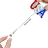 Carretel de Crachá com Tema de Dia Nacional Médico, Fivela Retrátil para Crachá com Tema de Feriado, Novo Estilo de Bandeira Retrátil para Estudante