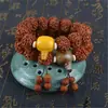 Pulseira Vajra Bodhi com Contas de Cera de Abelha de Cinco Pétalas, Sementes Vajra 2.0, Contas Budistas da Moda Atacado para Homens