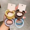 2025 Nova Faixa de Cabelo de Pelúcia Colorida Corda de Cabelo Macia Coreana de Alta Qualidade Versátil Elegante Cor Doce Acessórios de Cabelo da Moda