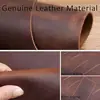 Marcador de Páginas Exportación Hecho a Mano Cuaderno Páginas Cartera de Cuero Crazy Horse Magnético Doble Cara Magnético Cuero Genuino En Stock