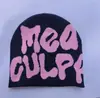 Chapéu jacquard de malha redonda, best-seller transfronteiriço para homens e mulheres, estilo europeu e americano, chapéu de hip-hop com letra bordada MEA