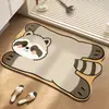 Alfombrilla de baño hecha de tierra de diatomeas, alfombrilla absorbente para inodoro y ducha, adecuada para todas las estaciones, de secado rápido, suave y antideslizante, alfombrilla para entrada de casa