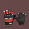 Guantes de Motocicleta de Medio Dedo para Hombre para Primavera y Otoño, Combate Anticaídas, Sanda Boxeo Tácticos Protectores Antideslizantes Delgados de Forro Polar