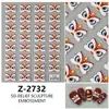 Nuevos Pegatinas para Uñas Serie Despertar del León de Año Nuevo Estilo Ins con Relieve 5D Redanco Calcomanías Tridimensionales para Uñas Z-2728