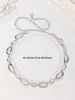 Corrente de Cintura Circular de Metal Estilo Étnico Retrô, Cinto Boêmio Elegante, Corrente de Decoração para Vestido, Acessório de Cintura