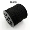 10m / Pacote Corda de Veludo Dupla Face Veludo Coreano Acessórios para Pingente DIY Pulseira Trançada de 2,5mm Colar Corda de Couro