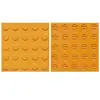 Adoquines táctiles de 30 cm, láminas de caucho PVC, adoquines antideslizantes, adoquines direccionales para personas con discapacidad visual, bloques de pavimento amarillo-gris, tapetes de caucho