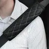 Almofadas de Ombro Populares Transfronteiriças em Couro Integral Bordadas com Diamantes, Capas de Cinto de Segurança com Diamantes, Suprimentos Automotivos, Capas de Cinto de Segurança para Crianças