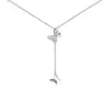 Collar de Mariposa Mujer Sueño de Mariposa Primavera Nicho Colgante Lujo Ligero Alto Sentido Regalo Cadena Clavícula Chapada en Plata Venta al Por Mayor de Fábrica