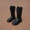 Botas Altas para Niña 2026 Otoño/Invierno Nuevo Estilo Estilo Británico Botas de Monta para Niños Bota Alta de Suela Gruesa para Niña Pequeña