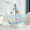Artesanías de Velero Transfronterizas de 15 CM Adornos Accesorios para Fotos en Línea Decoración de Pasteles Velero para el Hogar Pequeño Velero