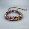 Nueva pulsera tejida a mano de estilo étnico colorido de algodón y lino, pulsera para pareja, moda callejera, casual, pulsera para novias