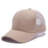 Gorra de béisbol deportiva de verano para mujer, con protección solar, de malla, transpirable y combinable, con parte superior rígida, color rojo, venta al por mayor para hombre.