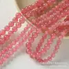 Fornecimento Direto da Fábrica de Bolinhas de Wafer de Morango Contas Soltas Acessórios para Joias DIY Pulseira Contas Semi-Acabadas Spot Calcedônia Atacado