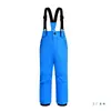 Pantalones de Esquí para Niños Niñas Comercio Exterior Original Outdoor Engrosados Cálidos Impermeables a Prueba de Viento Acolchados Monos Esquí