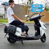 Muscle car Lobo adequado para Haojue AFR125 caixa lateral envolvente de borda lateral bolsa lateral bolsa para capacete motocicleta modificada bolsa de viagem impermeável