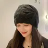Novo Gorro de Lã Tricotado à Mão para Mulheres, Chapéu de Lã Fino Vazado para Primavera e Outono, Gorro Tricotado Slouchy Artístico Retrô