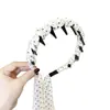 2026 Tiara Dentada com Fita de Bolinhas para Mulheres, Presilha de Cabelo Doce e Estilosa de Alto Volume, Tiara da Moda para Passeios, Acessório de Cabeça para o Dia das Crianças