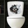 Halloween Horror Horror Calavera Rompe Muros Pegatinas de Inodoro Decoración del Hogar Pegatinas de Pared Autoadhesivas Venta al por Mayor Transfronterizo