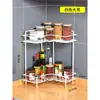 Prateleira de Cozinha Prateleira de Armazenamento de Condimentos Tripé Multifuncional para Canto de Fogão Camada de Armazenamento de Garrafas de Temperos