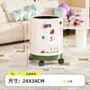 Bote de Basura Dibujo Animado Simple 2025 Nuevo Estilo Sala de Estar Gran Capacidad Desodorante Cubo Sanitario Dormitorio Dormitorio Cesta de Papel de Alto Valor