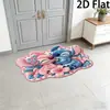 Tapete de Banheiro Espesso Absorvente Estilo Ponto Cruz Falso Caxemira Desenho Animado Fofo Tapete de Porta de Banheiro Temu Dropshipping